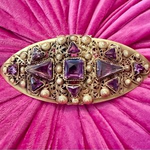 Deco LARGE exquisite dress/belt clip Downton , regal